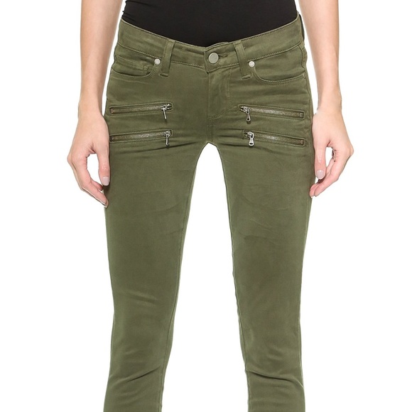 PAIGE Denim - PAIGE Olive Denim Edgemont Ultra Skinny Jeans